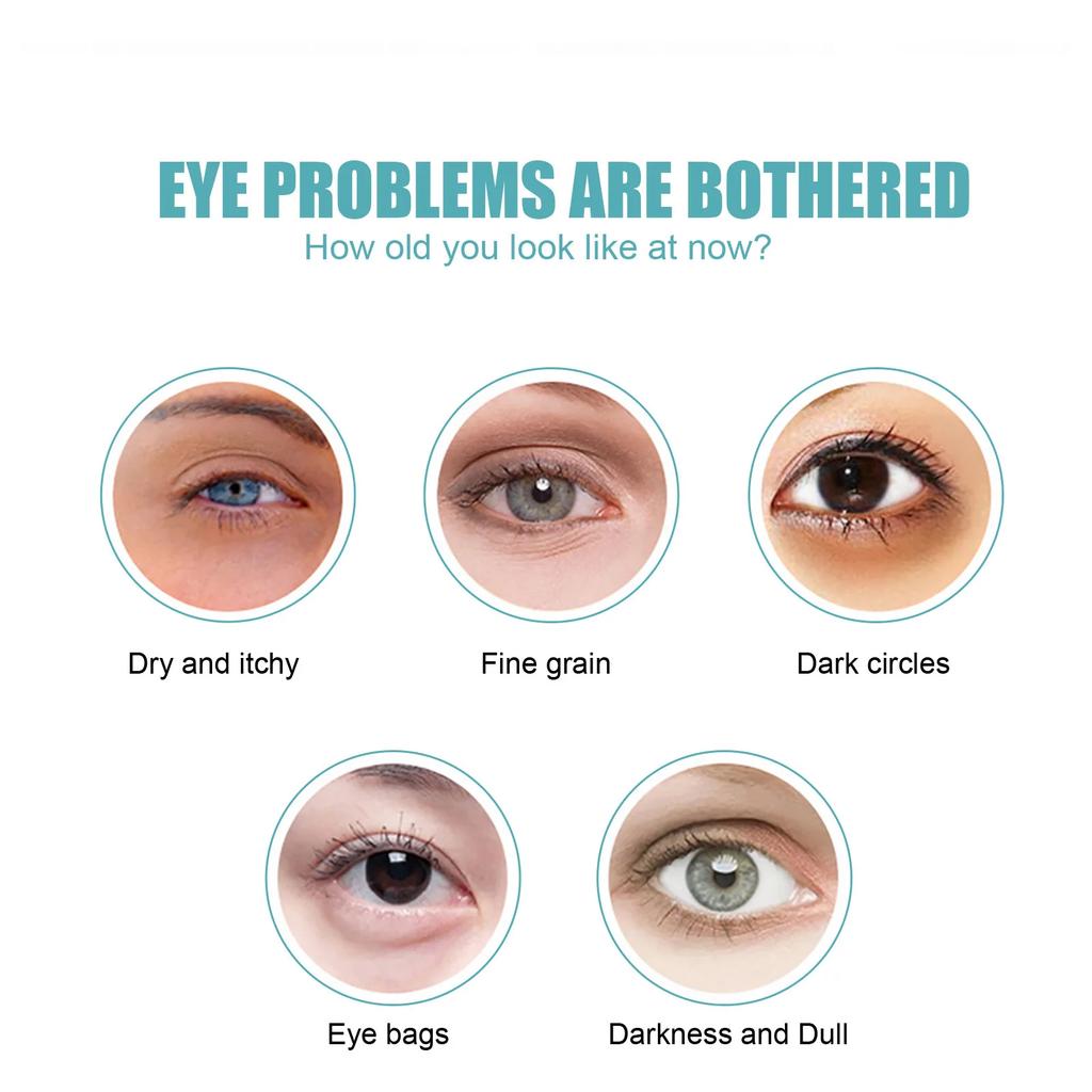 EELHOE Anti Wrinkle Eye Cream Fade Dark Circles Remove Eye Bags Against Puffiness Nourish Moisturizing Hyaluronic Acid Eye Cream