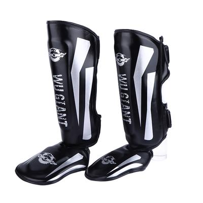 1Pair Kickboxing Boxing Shin Guard Pads Muay Thai Martial Arts Sanda Wushu Leg Protector Taekwondo Mma Fighting Ankle Guards