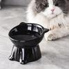 Black  Ceramic Cat Bowl Pet Bowl Pet Supplies Dog  Macaron Color New Cat and Dog Universal Pet Bowl