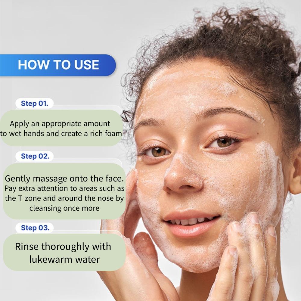 ILLIYOON Gentle Deep Facial Cleanser 250ml / Hypoallergenic Moisturizing Face Wash for Sensitive Skin