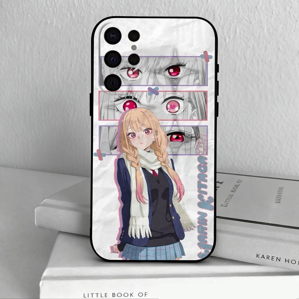 Custodia per Telefono My Dress Up D-Darling M-Marin K-Kitagawa Per Samsung S25,S24,S21,S22,S23,S30,Ultra,S20,Plus,Altro Custodia Morbida Nera