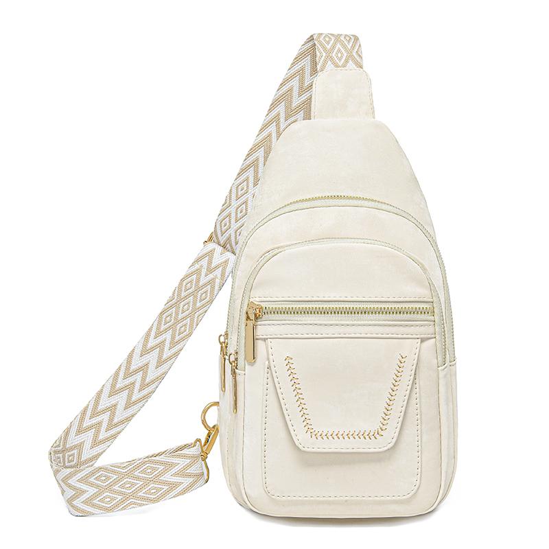 

Ретро-сумка через плечо женская большая вместительная нагрудная сумка через плечо белый