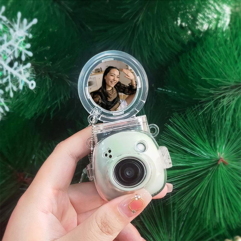 Transparents AntiScratch Phone Camera Cover Builts In 360 Adjustable Mirror for Precise SelfPortraits