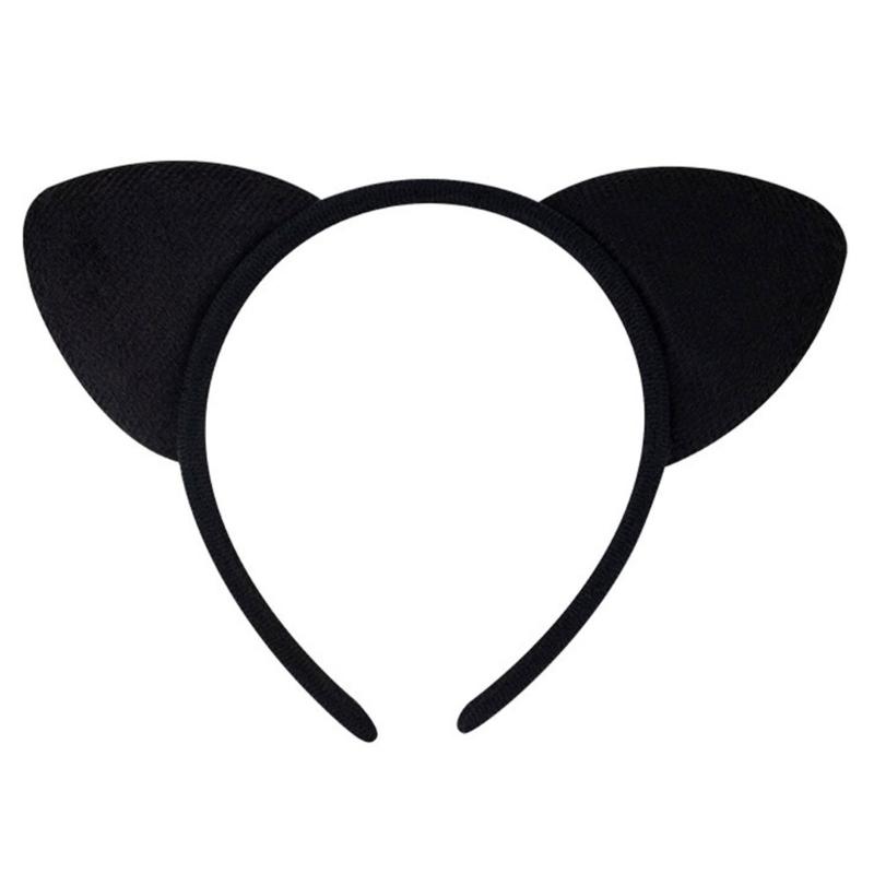 Plastic Cats Ear Hairband For Cosplay Party Costume Daily Wear Hairhoop Comfortable Face Washing Hairband for Women
