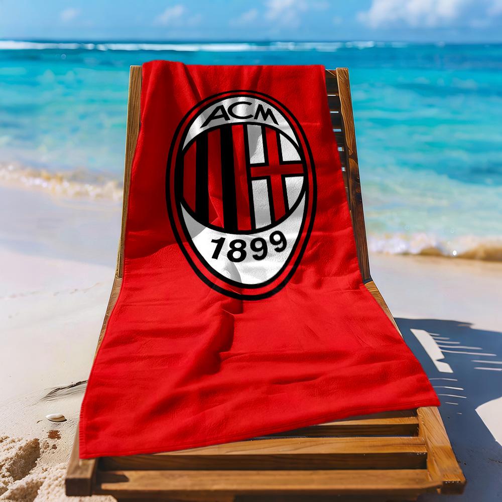 Ac Milan Beach Towel Quickdry Soft Microfiber Comfortable Lightweight Portable For Swimmingbeachcamping Travel Beach Accessoriesgym