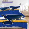 St. Louis Blues Pattern Bedding Quilt Set Quilt Cover Pillowcase Home Decoration Birthday Gift (1 * duvet cover + 2 * pillowcase, without core)