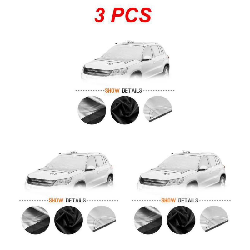 2~5PCS Magnetic Car Front Windscreen Cover Automobile Sunshade Cover Car Windshield Snow Sun Shade Waterproof Car Cover