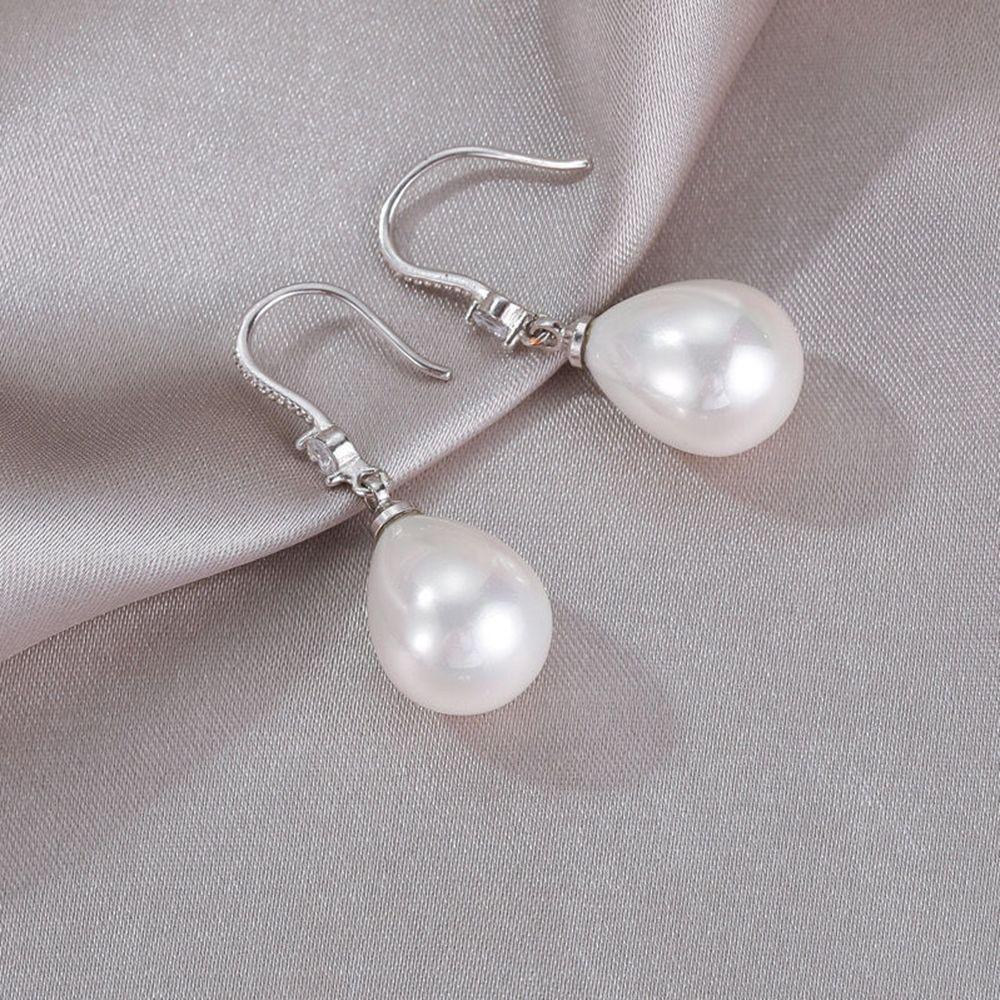 for Women Alloy Material Jewelry Accessories Pearl Earrings Drop Pendant Water Imitation Pearls