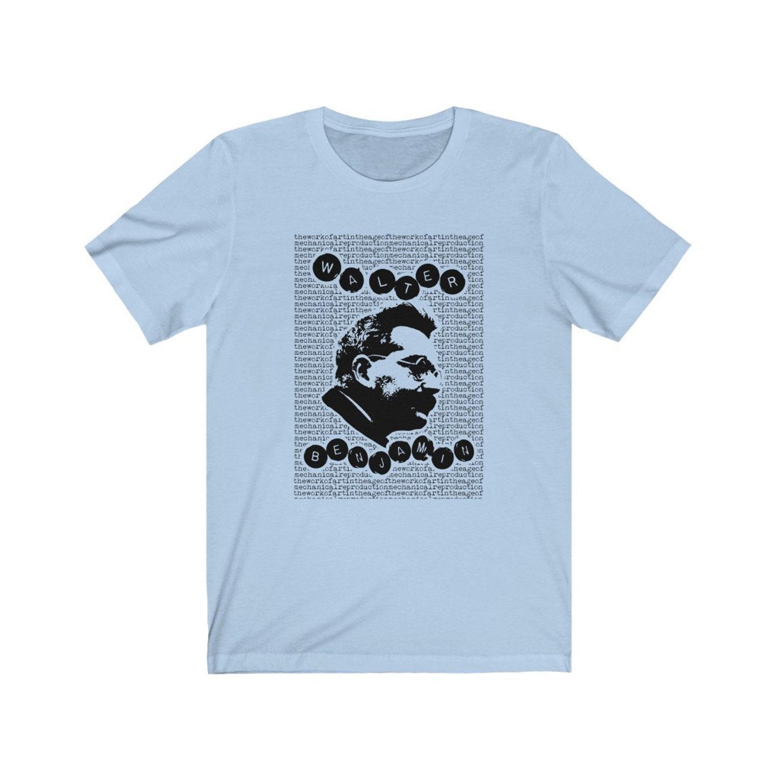 Walter Benjamin The Work of Art in the Age of Mechanical Reproduction Philosophy T-shirt 2XL