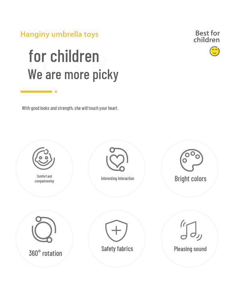 Happy Monkey Baby Crib Mobile: Newborn Bed Hanging Wind Chime & Sleep Aid Toy