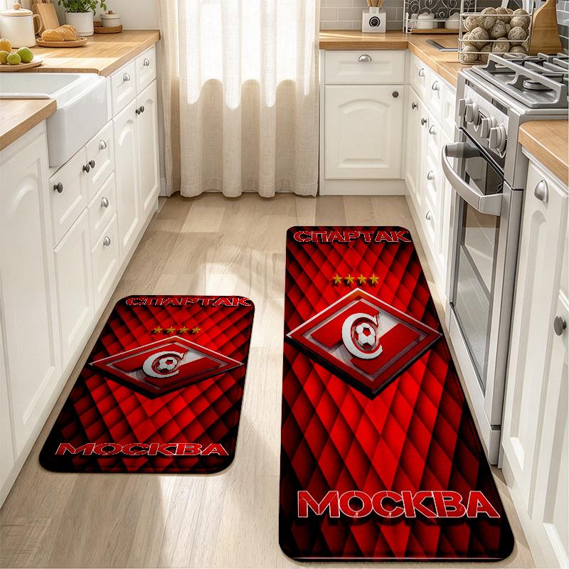 Spartak Moscow Zeal.78 Flannel Kitchen Mat Christmas Soft Area Rug Non Slip Floor Carpet Home Decoration