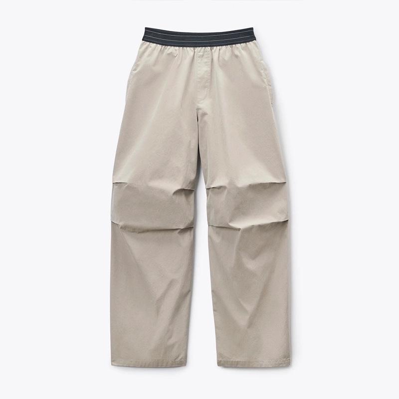 Italy King 2026 Mid-Waist Pleated Wide-Leg Sports Pants Small