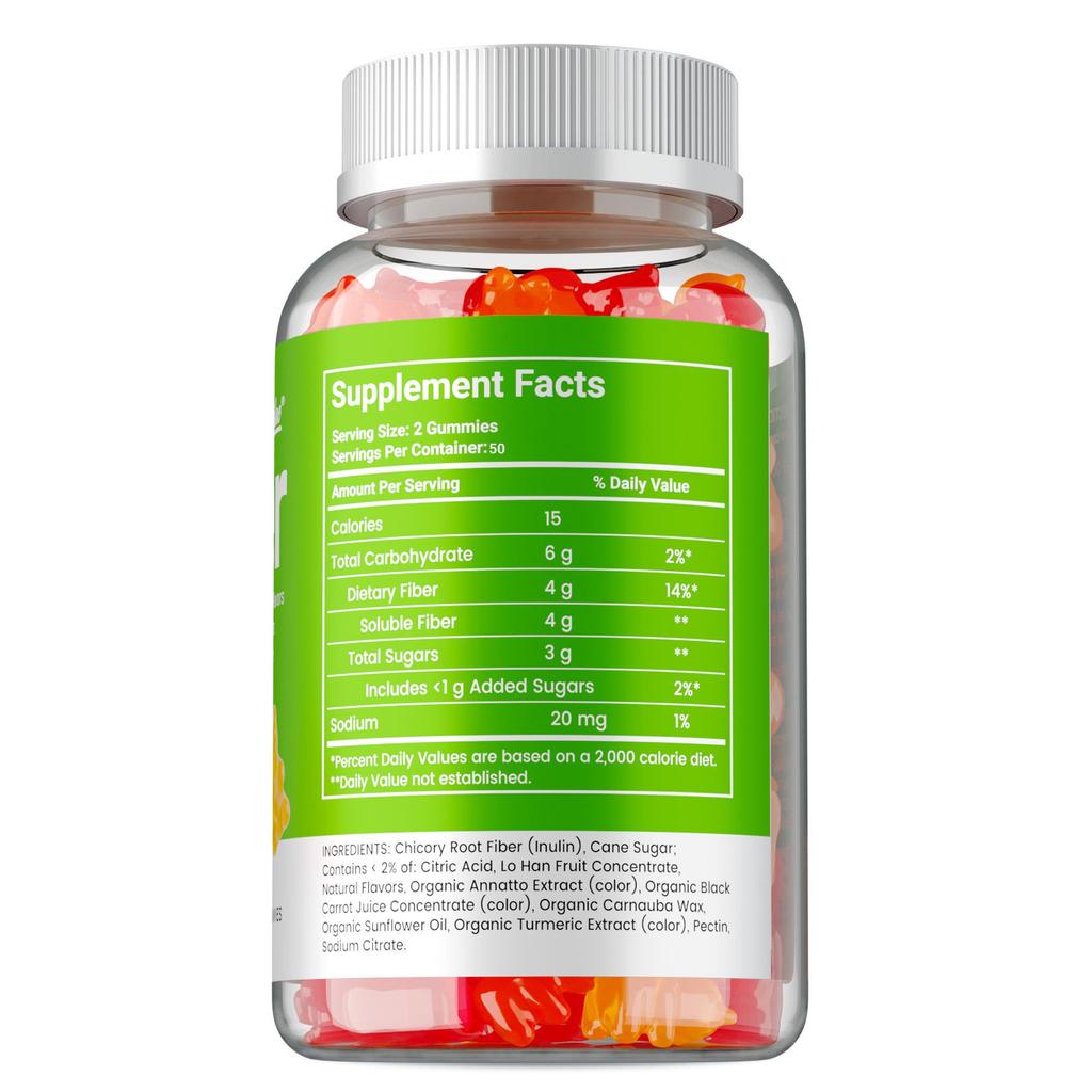 Dietary Fiber Gummies, Supports Digestive Health, Nutritional Supplement, Suitable for Men and Women.