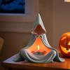 Yousheng Mystic Wizard Candle Holder Halloween Hooded Cloak Tealight Holder Gothic Candlestick Ornament for Home Tabletop Decor