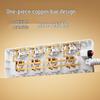 Deli Power Strip with 4 Independent Switches