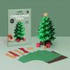 Christmas Tree Paper Craft Set Hand On Learning Toy Fun Paper Kits For Parents Children Activity Holiday Decoration