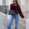 Fall and Winter New Women's Clothing Fashion Style Lapel Long Sleeves Artificial Fur Effect Short Jacket Furry Coat