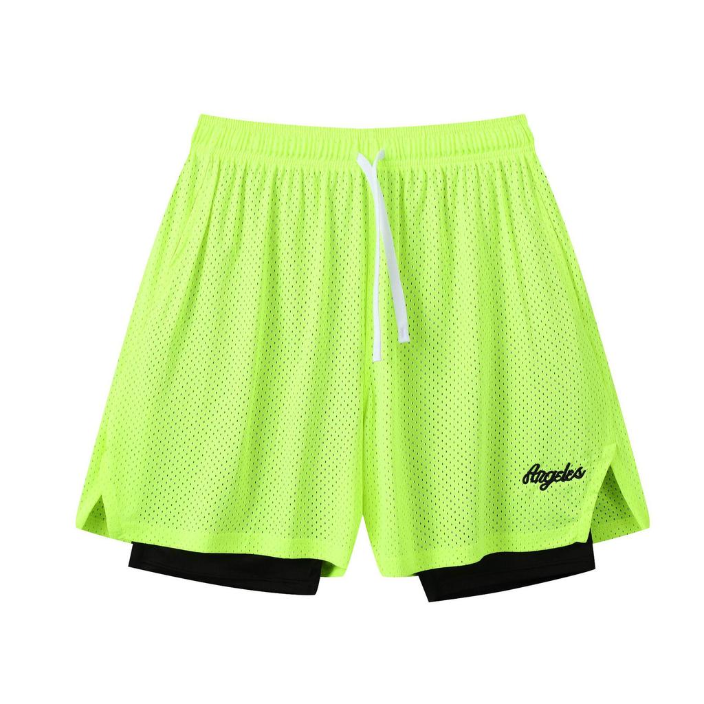 Quick-Dry Breathable Dual-Layer Sports Shorts