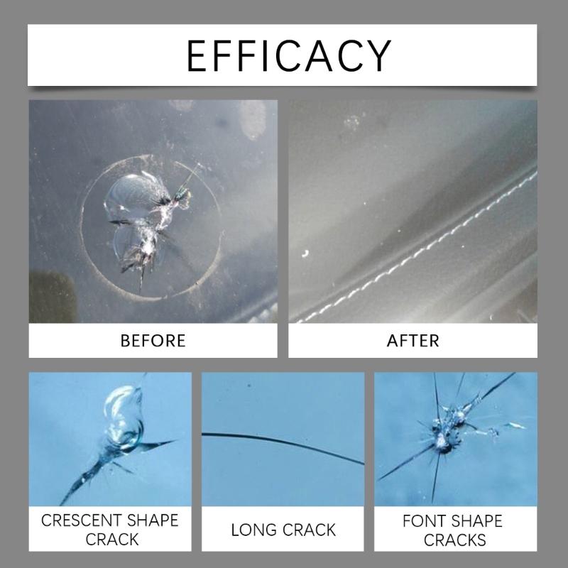 Car Glass Crack Repair set  sturdy  & Efficient Windscreen Tool Long lasting Windshield Protect for Windshield Night Use