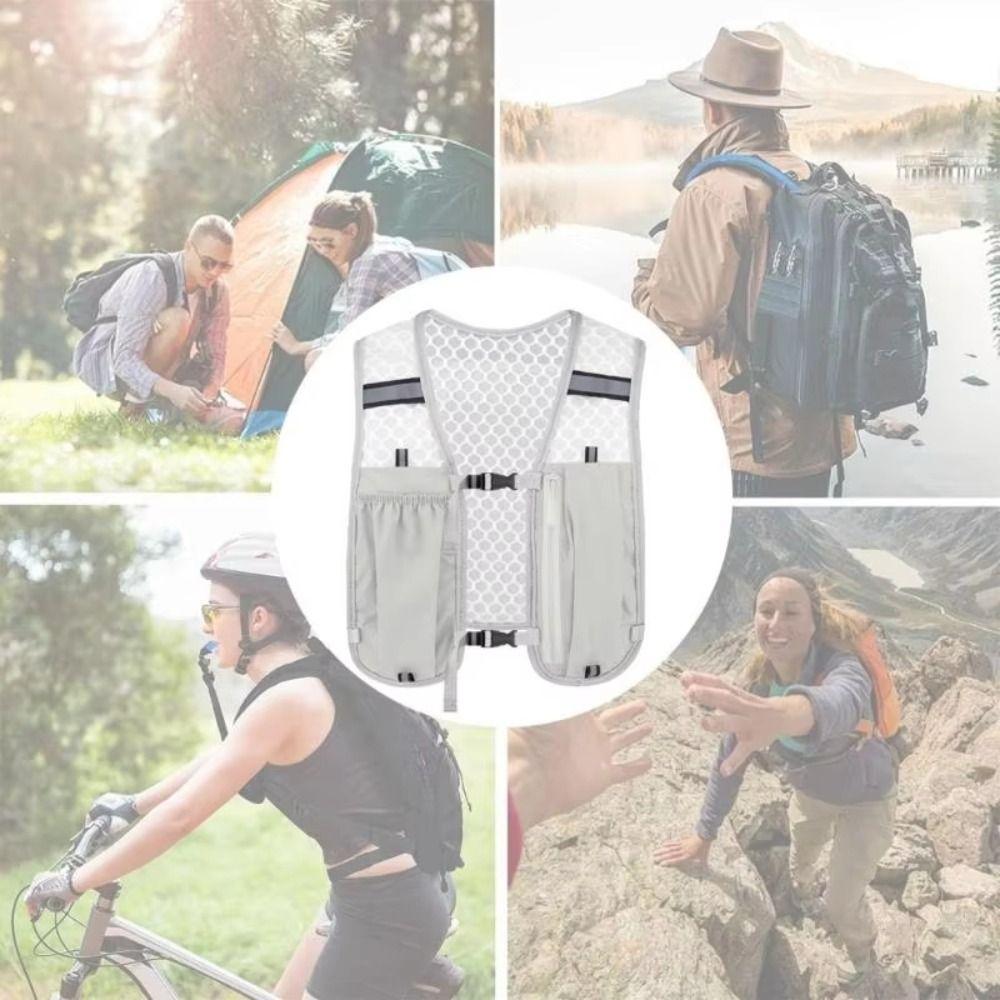 Adjustable Running Hydration Vest Bag Breathable Outdoor Running Vest  Hiking