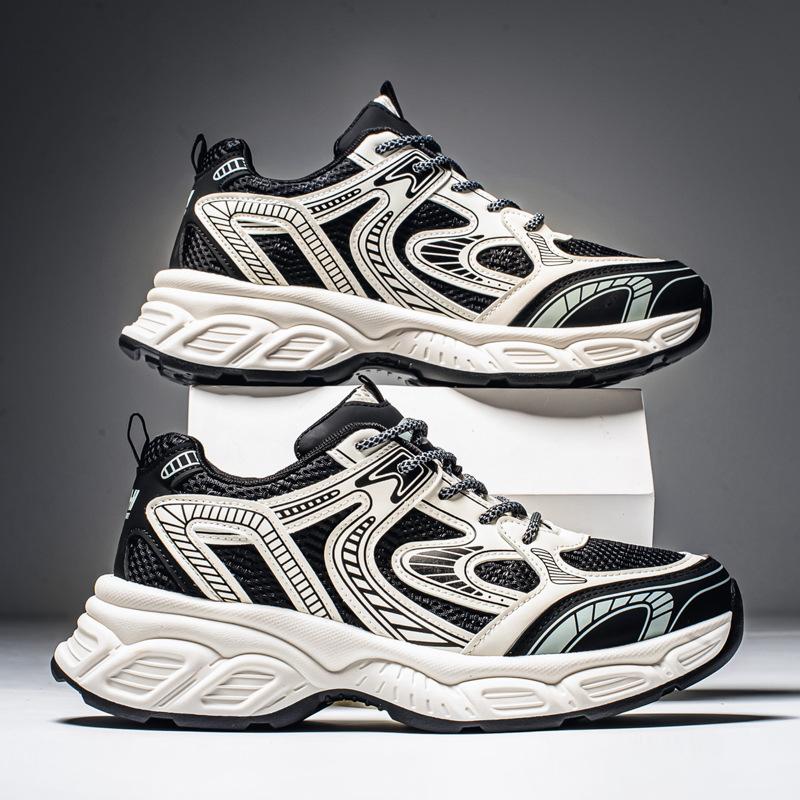 Fashion Mens Shoes 2025 Summer Mesh Breathable Sneakers Mens Fashion Trend Platform Casual Running Shoes Zapatillas Hombre