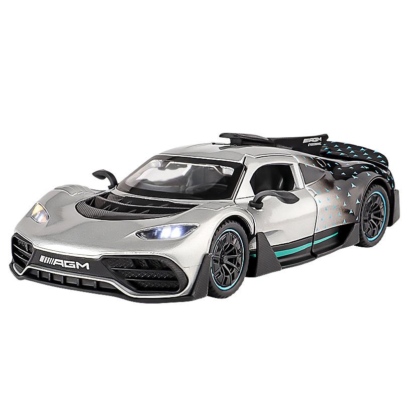 1:32 Simulationslegierung Supercar Jungen Geschenk Boutique Autoornament Spielzeugauto Grenzüberschreitende Explosion gray