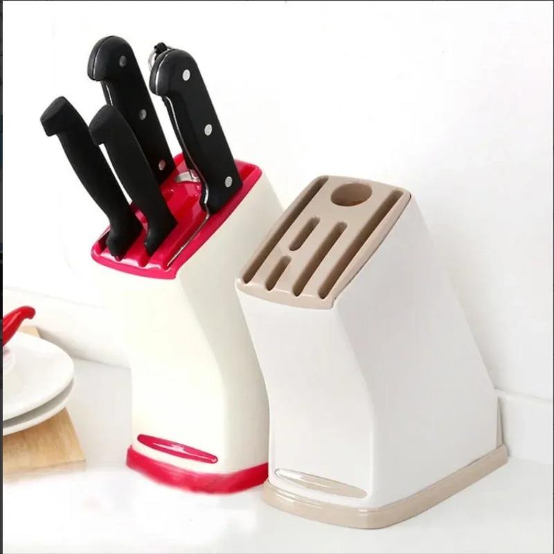 Multi functional and durable kitchen knife holder, plastic knife holder,storage,drainage,tableware storage rack,household items