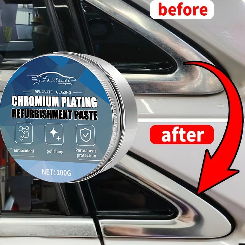 NEW Automotive chrome parts repair polishing paste, suitable for door handles and window strips, car grille maintenance products