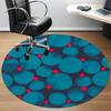 1pc Bubbles Red Office Round Area Rug, Indoor Mat Suitable For Office, Under Office Chairs Bedroom Living Room Home Decor, Room Deco 170