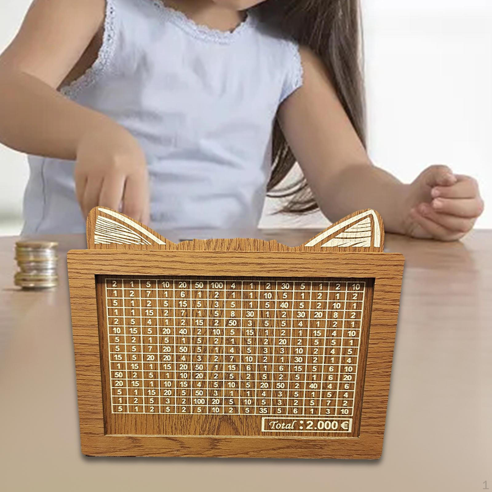 

Классическая деревянная копилка с электронным счетчиком