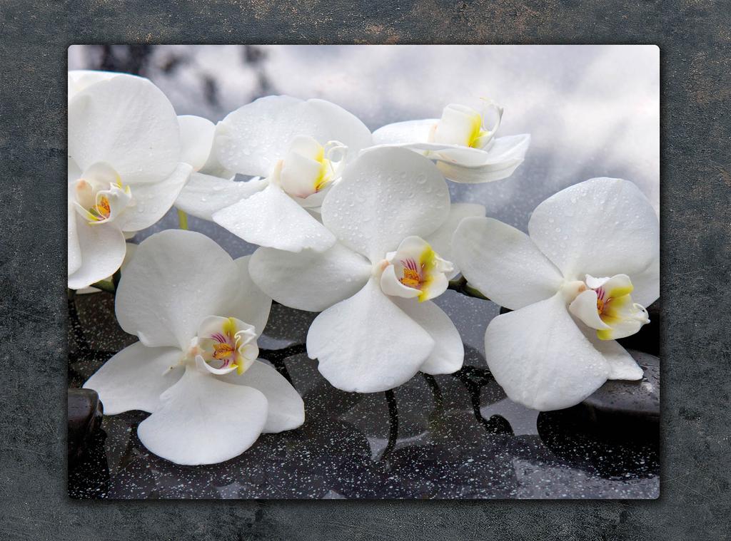 SZKLANA DESKA DO KROJENIA 52x40 ORCHIDEA