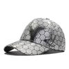 Personalized geometric drop print baseball cap shiny luxury male and female couples cap street hip hop hat