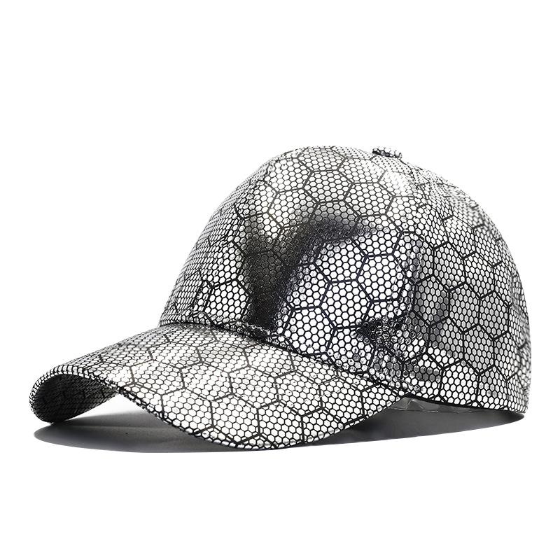 Personalized geometric drop print baseball cap shiny luxury male and female couples cap street hip hop hat