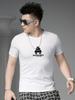 European Style 2025 New Round Neck Short-Sleeve T-Shirt for Men, Summer Trendy Brand Printed Casual Top, Slim Fit Half-Sleeve Tee