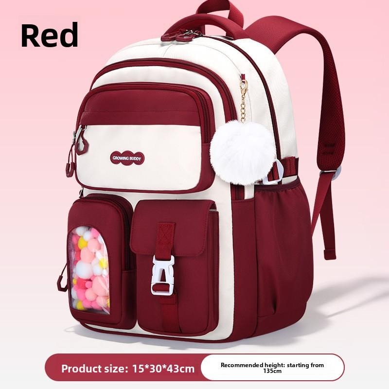 2026 Snoepkleurige Schooltas Rugzak Voor Tiener Meisje Kinderen Vrouwelijk Roze Schooltas Basisschool Hoge Rugzak Kinderen set Boekentassen