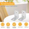 20pcs L-Shaped Corner Brackets Iron Metal Right Angle Corner Bracket For Shelves Wood Furniture Fixing Wall Bracket Connector