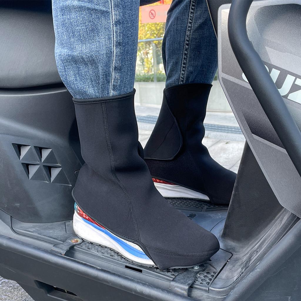 Motorcycle Shoe Protector Gear Shifter Boot Cover, Motorbike Boots Accessories Windproof Protective Riding Warm Shoe Cover