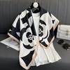 Fashion Printed Square Scarf 90cm Sunscreen Neck Scarf For Women