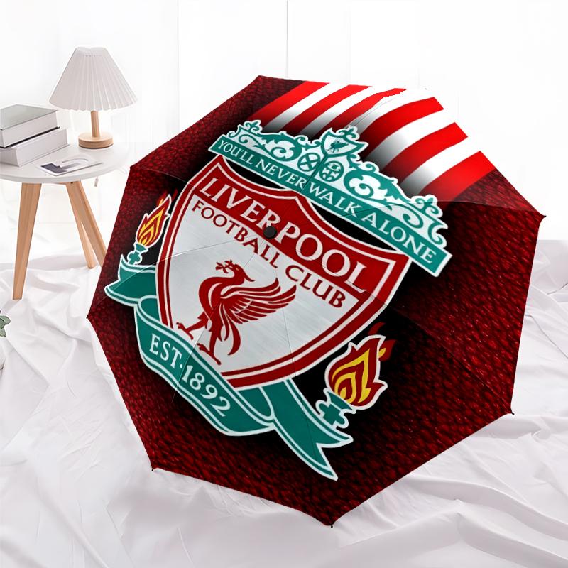 1pc L-Liverpool Umbrella, Sun Protection, And UV Shielding. It Has Eight Sturdy Ribs for Outdoor Use And Perfect As a Holiday Gift