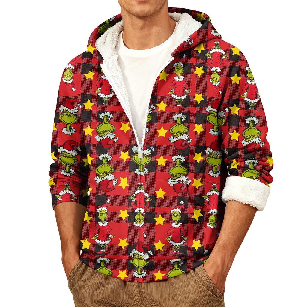 Pánská ležérní teplá bunda s kapucí