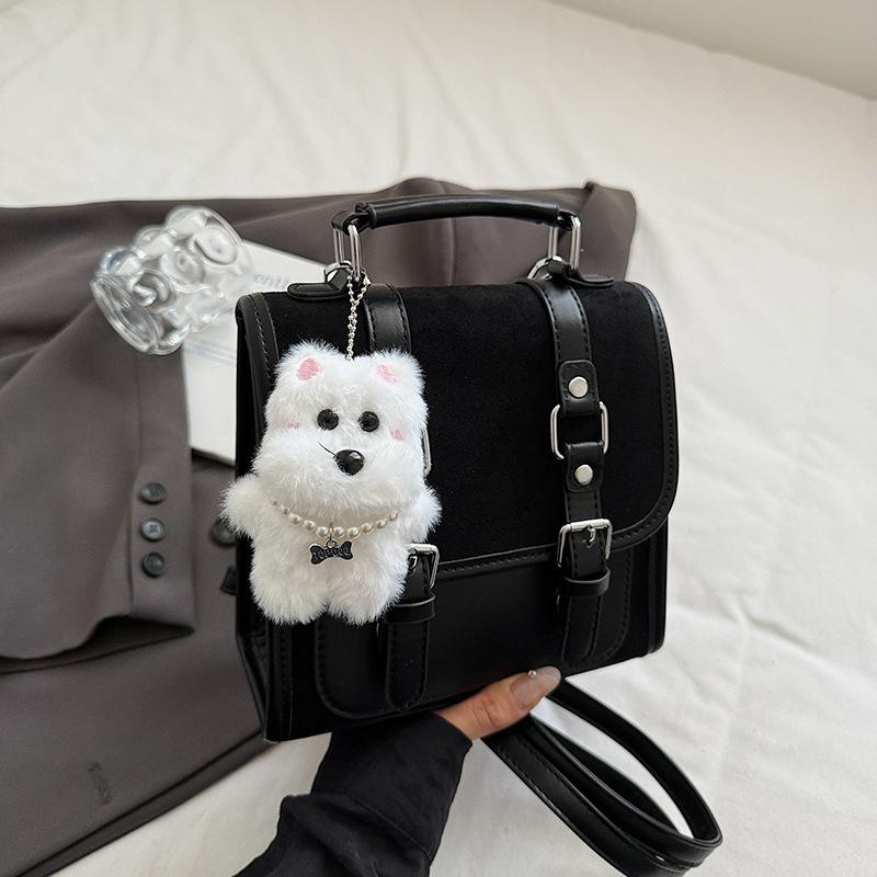 

2025 autumn new textured high-value messenger bag women s niche fashion backpack daily commute light backpack чёрный