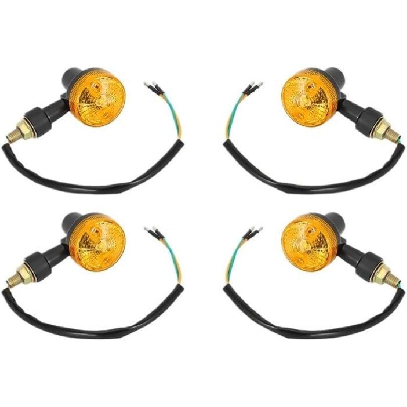 Turn Signal Lights 4 X LED Indicators 6V Turn Signal Lamps Amber Motorcycle Blinker Lights 6 Volts Turn Signal Motorcycle