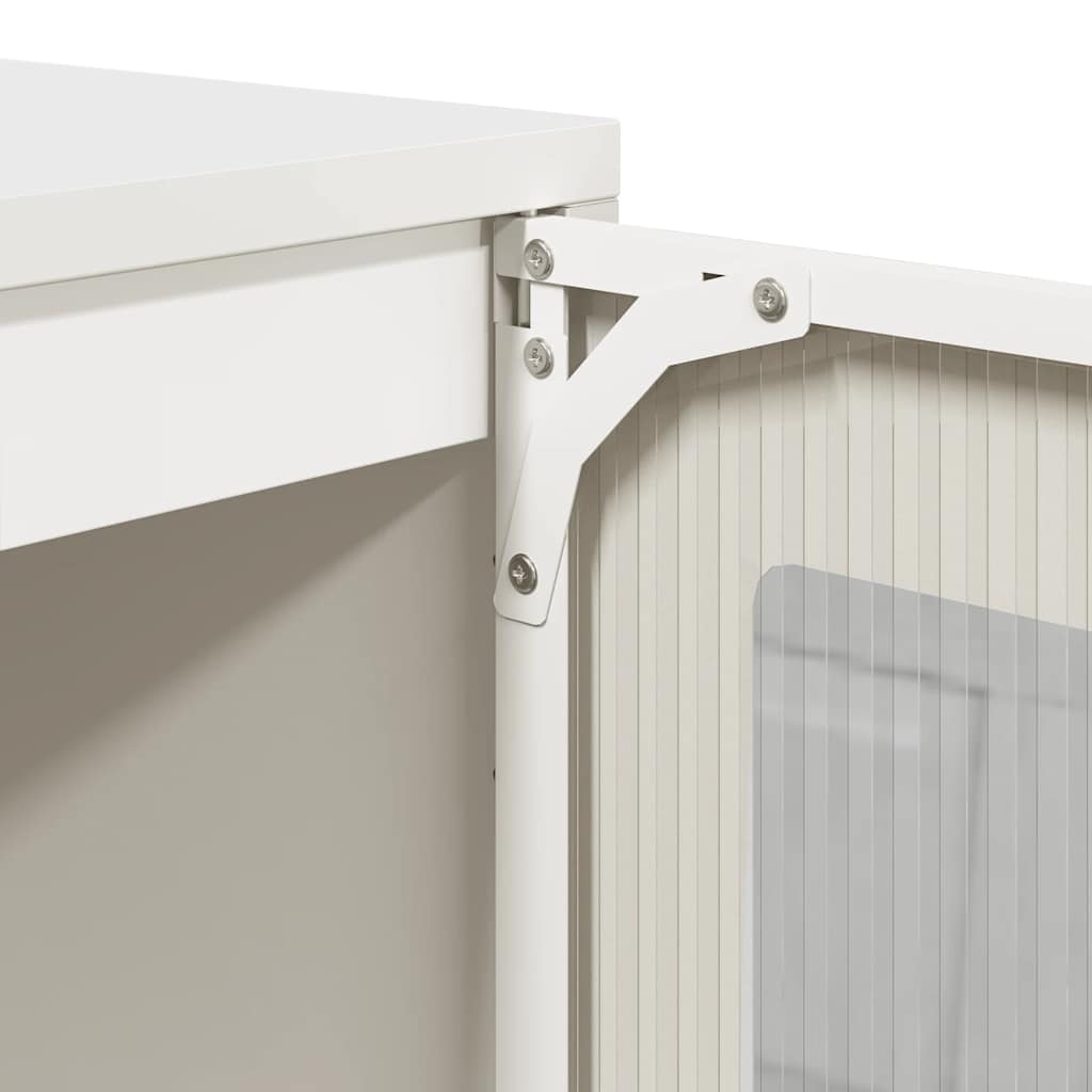 Sideboard White 100.5 x 39 x 107 cm Cold Rolled Steel