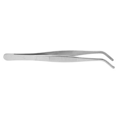 16cm Curved Tweezers Stainless Steel Skid Resistance Curved Tip Forceps for Laboratories