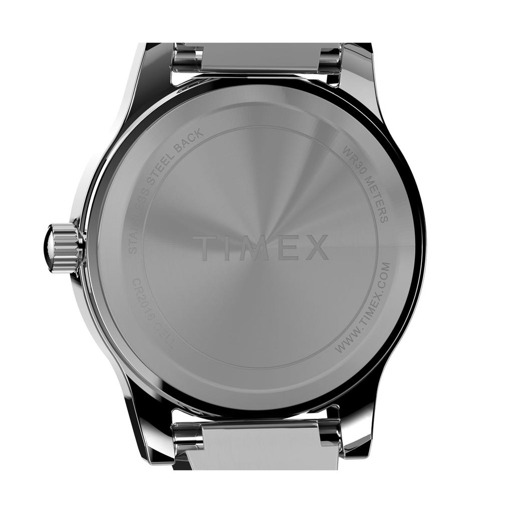 TIMEX Main Street Quartz 3 ATM Water Mineral Silver Unisex Watch, Movement, Resistant, Glass, Dial, TW2V69600, [Authentic]