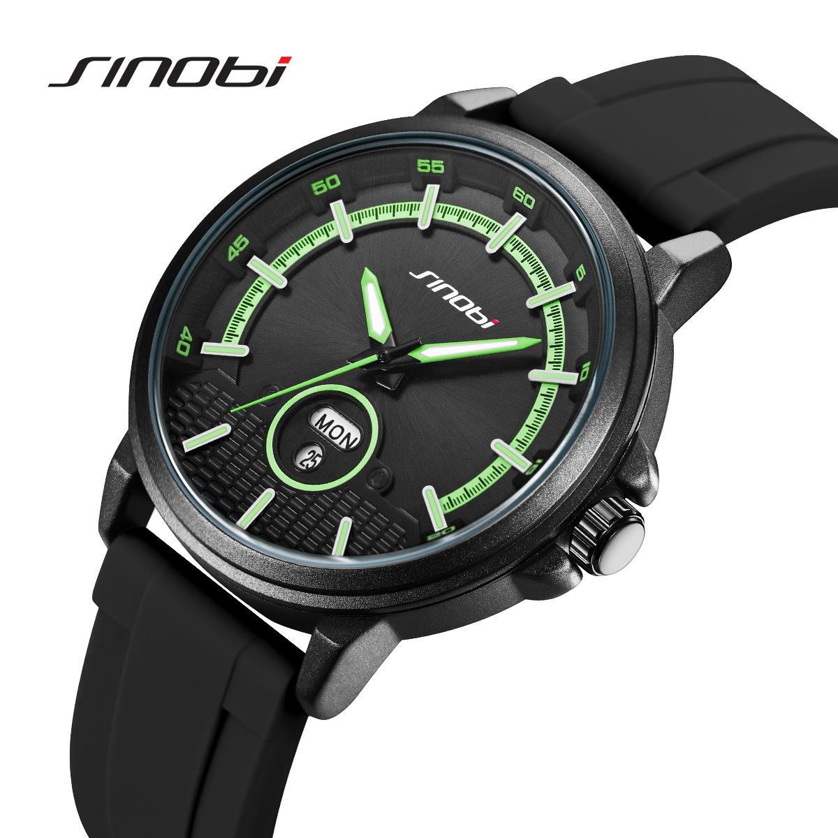 Men S Watch Silicone Tape Sports Multi-Function Quartz Watch Luminous Calendar High-End Men S Watch Men S Watch
