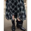 ELLE French Plaid Chiffon A-line Skirt