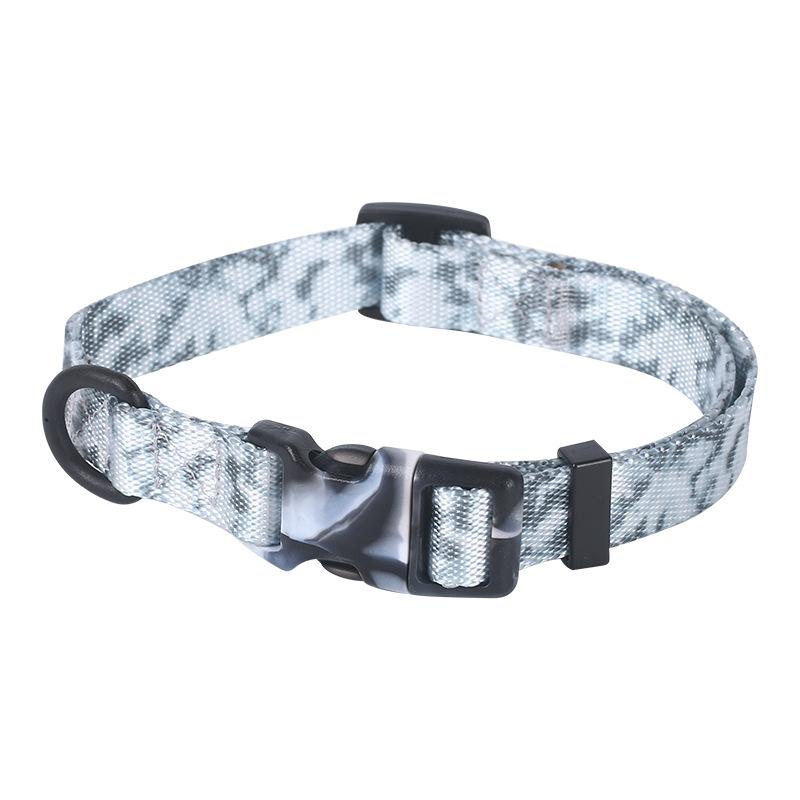 

Pet tie-dye webbing dog walking rope chain Teddy Golden Retriever large and medium sized pet dog leash dog walking rope S size (1.5cm * 150cm)