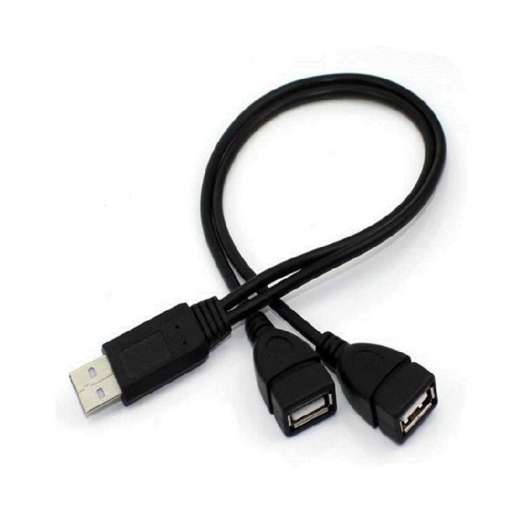 

USB 2.0 Male to Two USB Female Y Cable USB Hubs Power Splitter Adapter for Charging Two Devices at Once