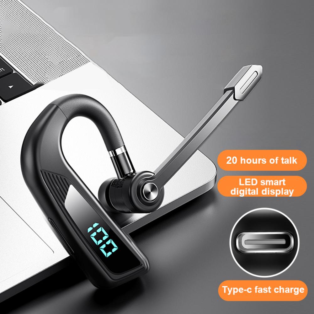 

V16 Bluetooth гарнитура Голосовой ответ Бизнес Спортивные наушники Вождение Обновление Цифровой дисплей Наушники